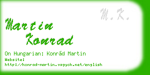 martin konrad business card